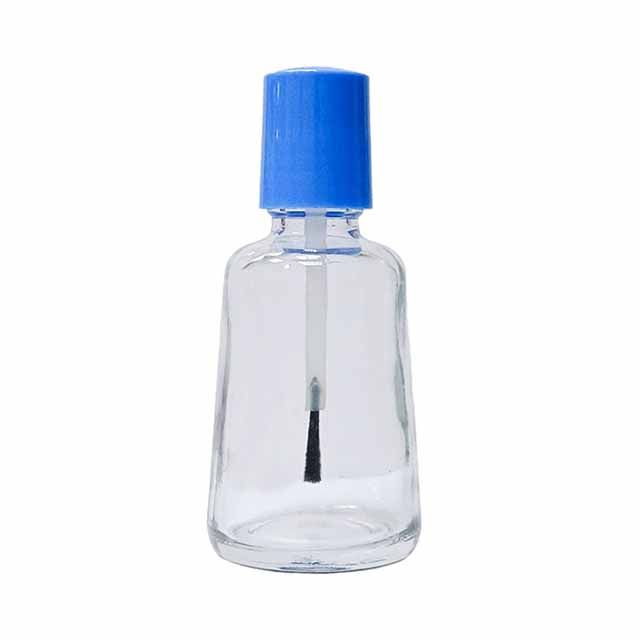 プラスチックキャップとブラシ付きの50mlガラスボトル