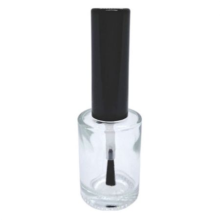 15ml cylindrical empty nail polish glass bottle