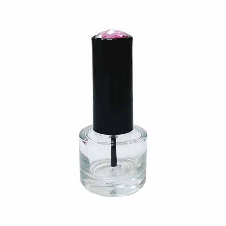 6ml leere Glasnagellackflasche mit #04 Diamantkunststoffkappe