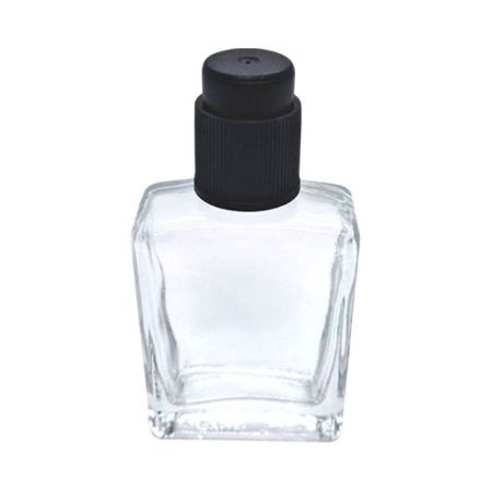 15ml rectangular empty glass bottle