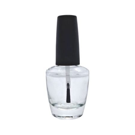15ml nail polish empty glass bottle with #17 cap and brush