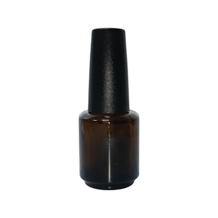 GH17 Deckel mit GH696A bernsteinfarbener Nagellackflasche