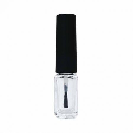4ml Rectangular Shaped Clear Glass Nail Enamel And Lip Gloss Bottle - 4ml empty nail enamel bottle