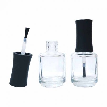 Botella de vidrio de 15 ml (GH696) con tapa personalizada (GH25) para esmalte de uñas