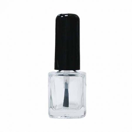 7ml Empty Square Clear Glass Nail Polish Bottle - 7ml transparent glass bottle