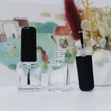 7ml rectangular nail polish glass bottle