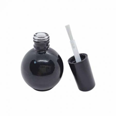 Spherical nail polish glass bottle