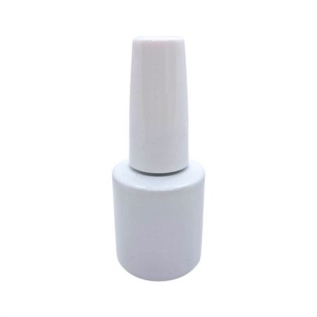 10 ml weiße Nagellack-Glasflasche