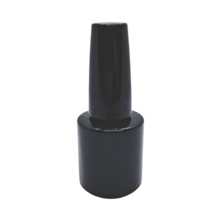 10 ml schwarze Nagellack-Glasflasche