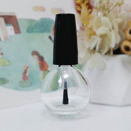 Round shape nail polish bottle