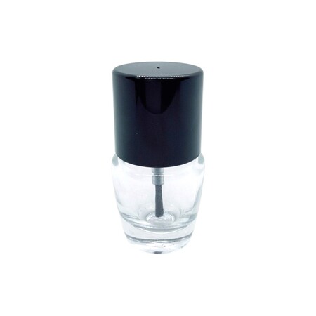 5ml Short Wide Glass Bottle - 5ml nail polish glass bottle with cap and brush