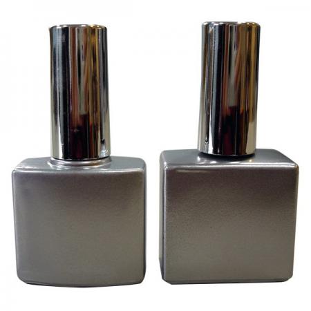 10ml Matte Silver Bottle with Silver Cap (GH03P 614BS)