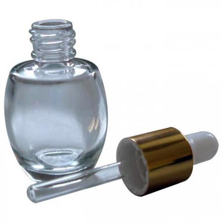 10ml Egg Shaped Glass Bottle with Dropper (GH637D)