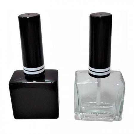 15ml Black and Clear Glass Bottle with Cap and Brush (GH19H 651BB、GH19H 651)