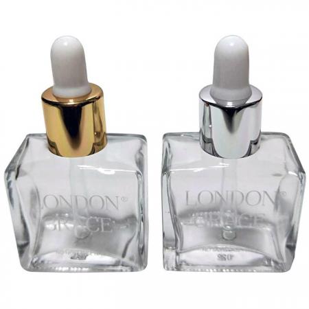 15ml Flat Square Glass Dropper Bottle (GH651D)