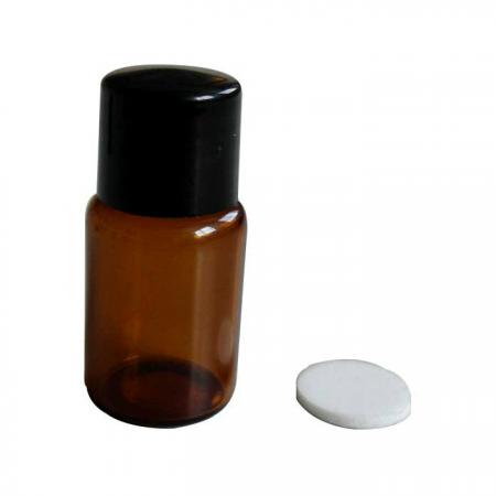 3ml Amber Glass Perfume Bottle with Cap & EPE Liner (GH13 663A)