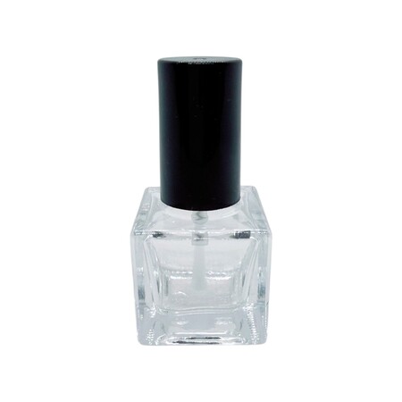 7ml Vierkante Glazen Nagellak Fles met Deksel & Borstel - 7ml Vierkante Glazen Fles met Deksel en Borstel
