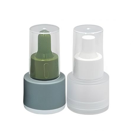 Flacon compte-gouttes PP de 15 ml (Vert et Blanc Transparent)